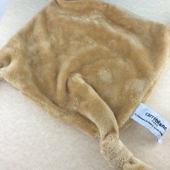 Hippo Hippopotame Doudou Lovey Peluche Plush Plat Carré Blanc USED 8" Security - Picture 7 of 12